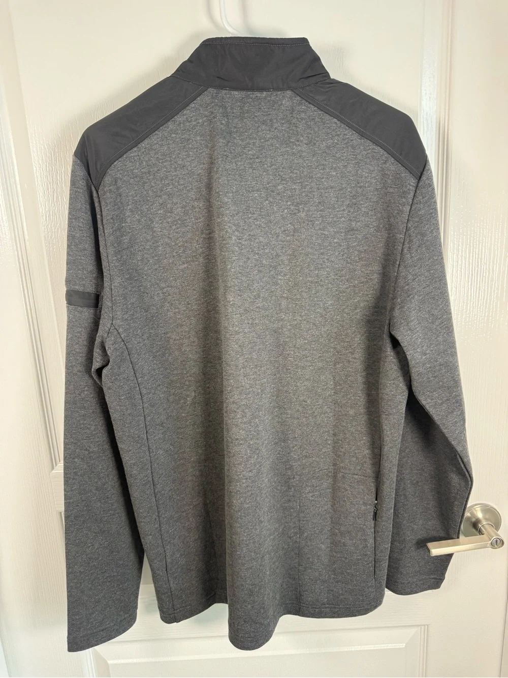NWT Bugatchi Men's Grey Quarter-Zip Sweater Size Small